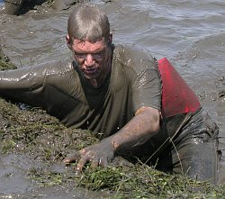 Muddy running