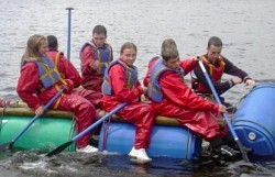 rafting in wet clothes
